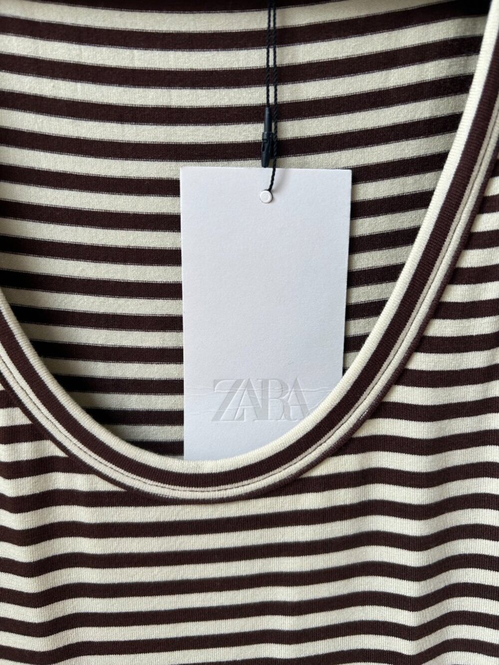ZARA Stripped Ruffle Mini Dress - Picture 4 of 5